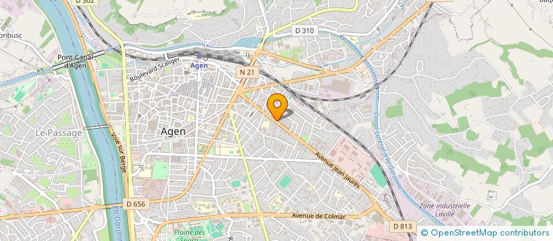 localisation de l'entreprise J2M à AGEN