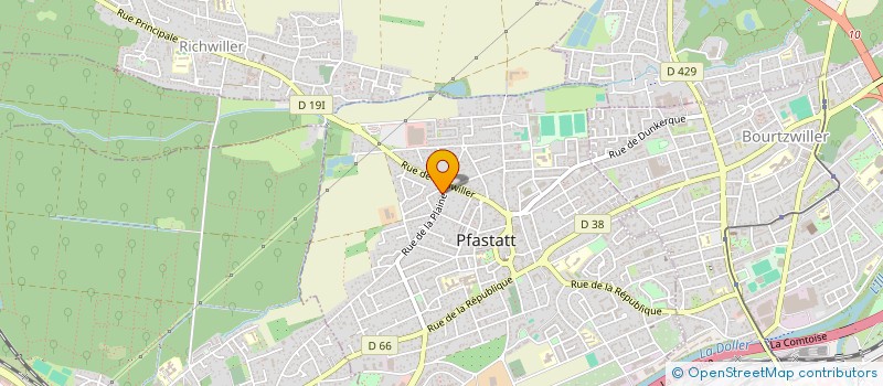 localisation de l'entreprise J2M  PFASTATT