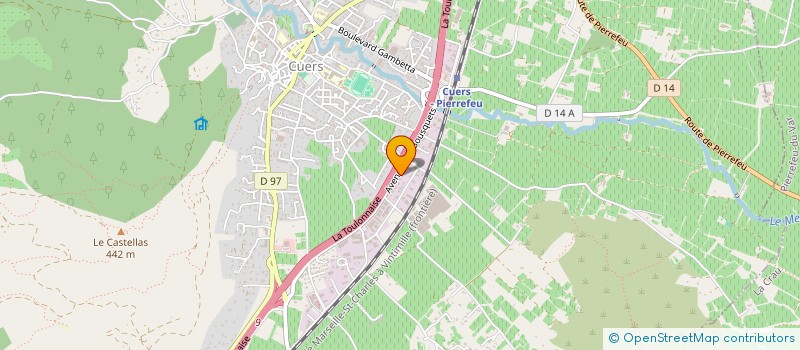 localisation de l'entreprise J2M  CUERS