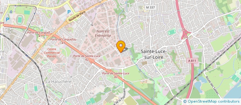 localisation de l'entreprise J2M à NANTES