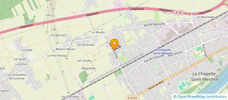 localisation de l'entreprise J2M à LA CHAPELLE-SAINT-MESMIN