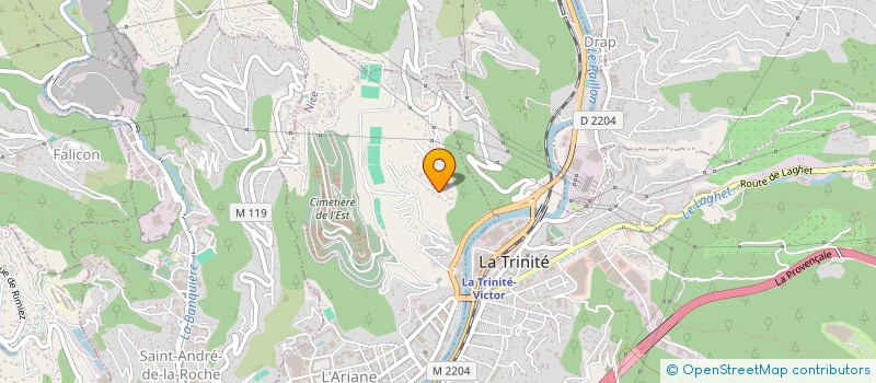 localisation de l'entreprise J2M à NICE