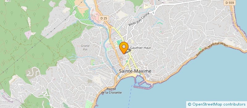 localisation de l'entreprise J2M à SAINTE-MAXIME