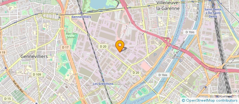 localisation de l'entreprise J2M  GENNEVILLIERS