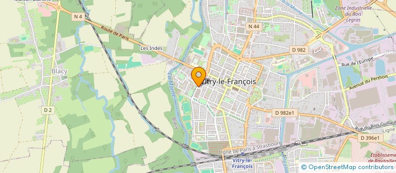 localisation de l'entreprise J2M CYCLES à VITRY-LE-FRANCOIS