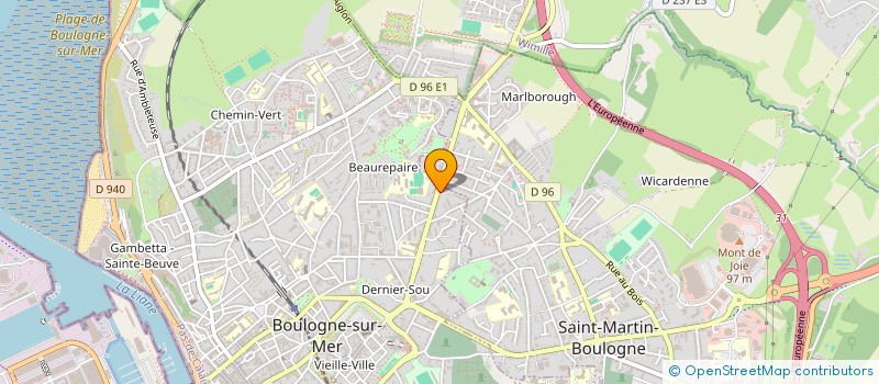 localisation de l'entreprise J2M DUCROCQ  BOULOGNE-SUR-MER