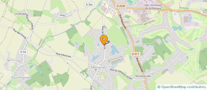 localisation de l'entreprise J2M HOLDING  MERIGNIES