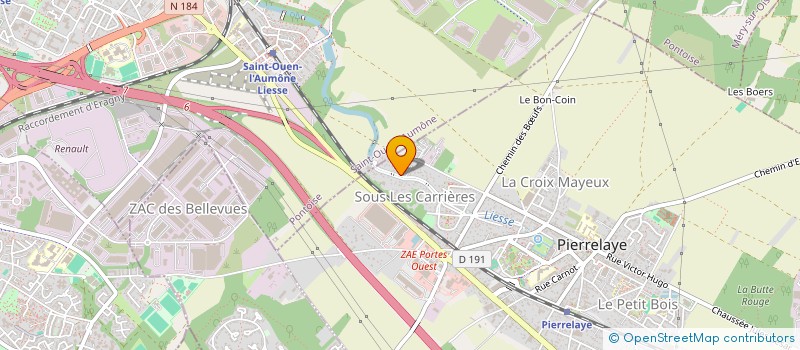 localisation de l'entreprise J2M IMMO  PIERRELAYE