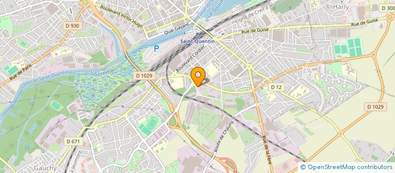 localisation de l'entreprise J2M IMPRIMERIE à SAINT QUENTIN