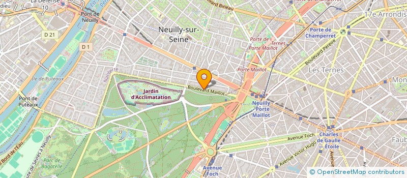 localisation de l'entreprise J2MA à NEUILLY-SUR-SEINE