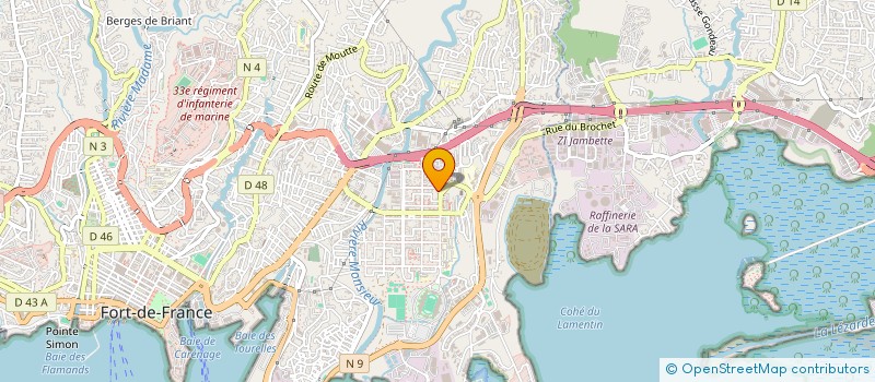 localisation de l'entreprise J2MB.ALU  FORT-DE-FRANCE