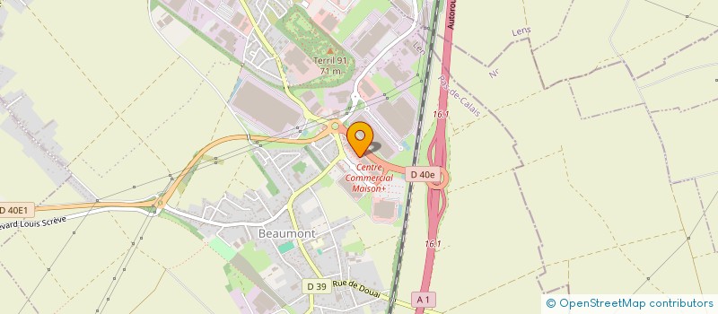 localisation de l'entreprise J2MBE à HENIN-BEAUMONT