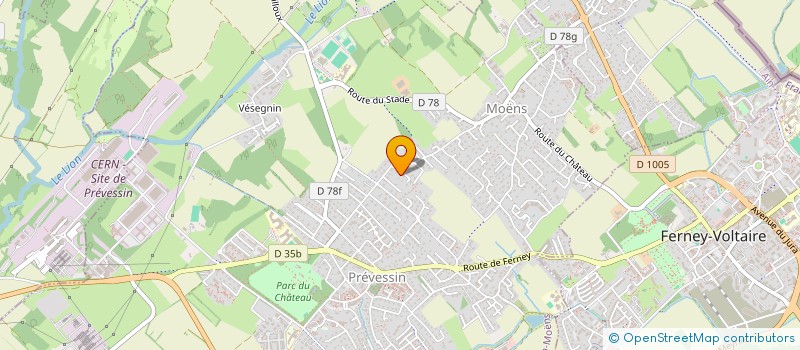 localisation de l'entreprise J2N  PREVESSIN-MOENS