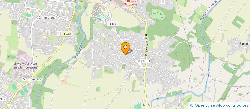 localisation de l'entreprise J2N MENUISERIE  TIGNIEU-JAMEYZIEU