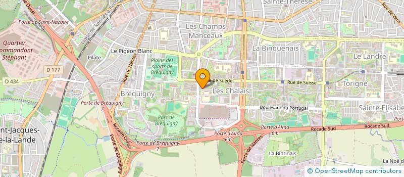 localisation de l'entreprise J2O  RENNES