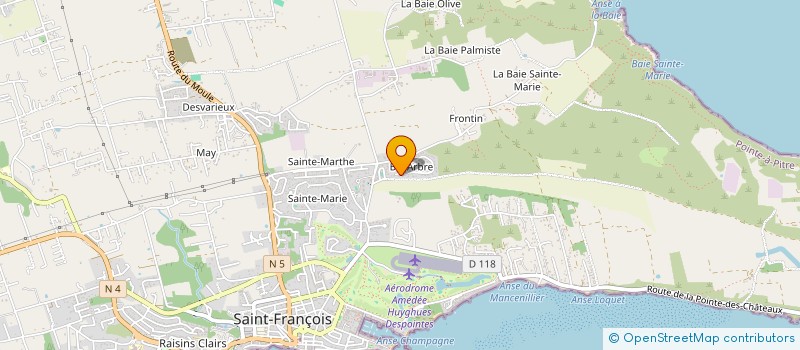 localisation de l'entreprise J2P à SAINT-FRANCOIS