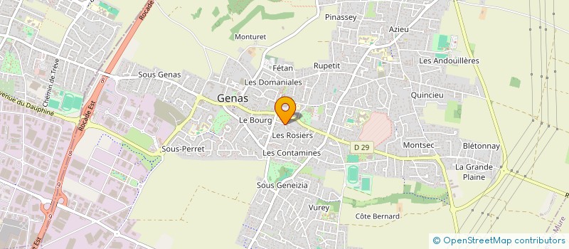 localisation de l'entreprise J2P GENAS  GENAS