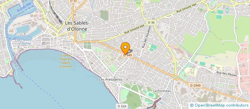localisation de l'entreprise J2R à LES SABLES D'OLONNE