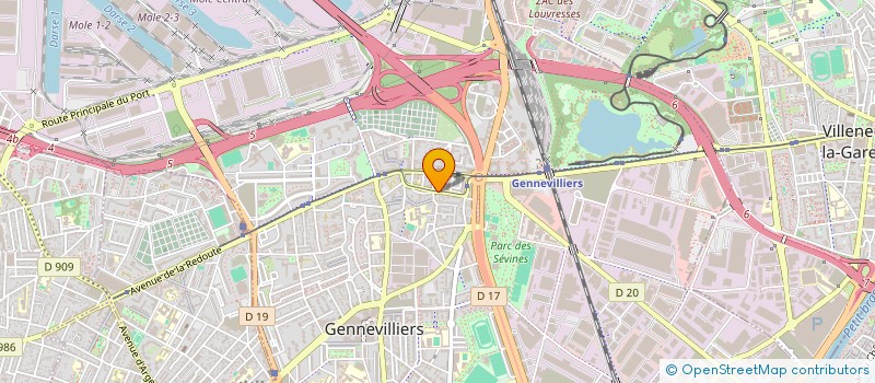 localisation de l'entreprise J2R à GENNEVILLIERS