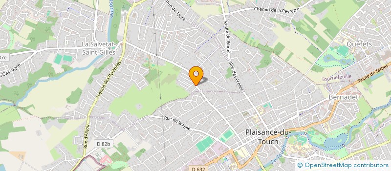 localisation de l'entreprise J2RCAD à LA SALVETAT-SAINT-GILLES