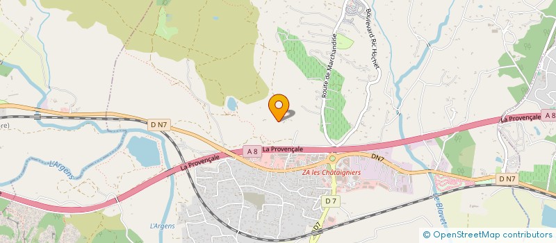 localisation de l'entreprise J2RM à ROQUEBRUNE-SUR-ARGENS