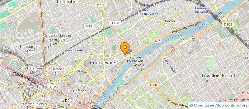 localisation de l'entreprise J2S CONSULTING à COURBEVOIE