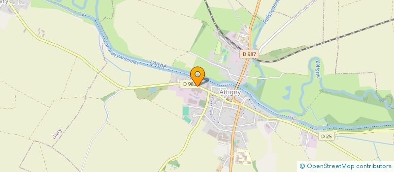 localisation de l'entreprise J2SCA  ATTIGNY