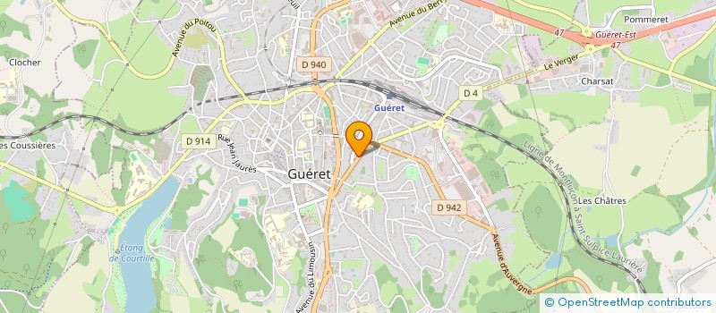 localisation de l'entreprise J2SN LIFE à GUERET