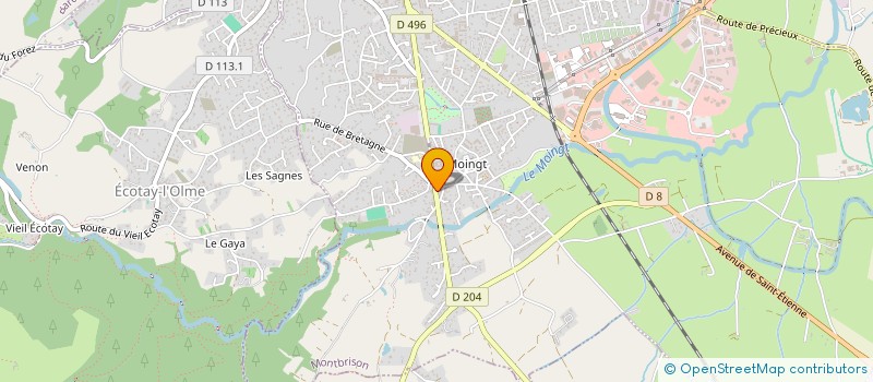 localisation de l'entreprise J2T  MONTBRISON