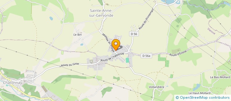 localisation de l'entreprise J2T ENGINEERING  SAINTE-ANNE-SUR-GERVONDE