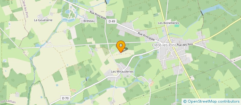 localisation de l'entreprise J2THOURET  CLERE-LES-PINS