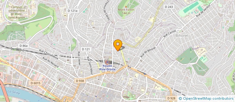 localisation de l'entreprise J2U3C INVEST à ROUEN