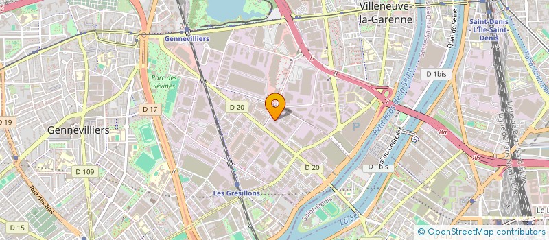 localisation de l'entreprise J2YS INVEST à GENNEVILLIERS