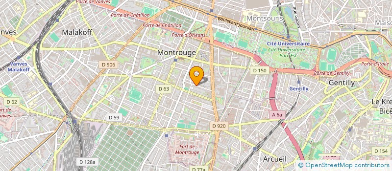 localisation de l'entreprise J3 CONCEPT  MONTROUGE