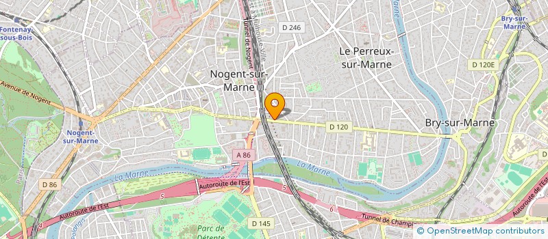 localisation de l'entreprise J3A  LE PERREUX-SUR-MARNE