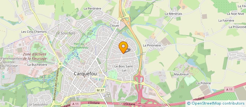 localisation de l'entreprise J3A INVEST à CARQUEFOU