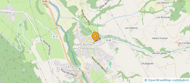 localisation de l'entreprise J3CM  SAINT-BONNET-EN-CHAMPSAUR