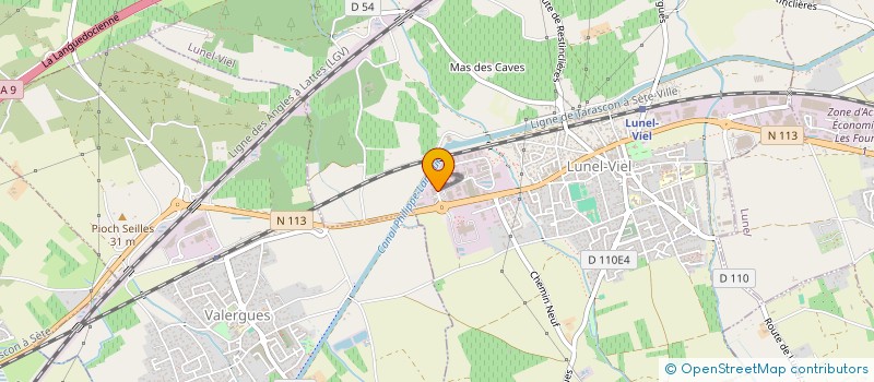 localisation de l'entreprise J3D TECHNIQUE PISCINES à LUNEL-VIEL