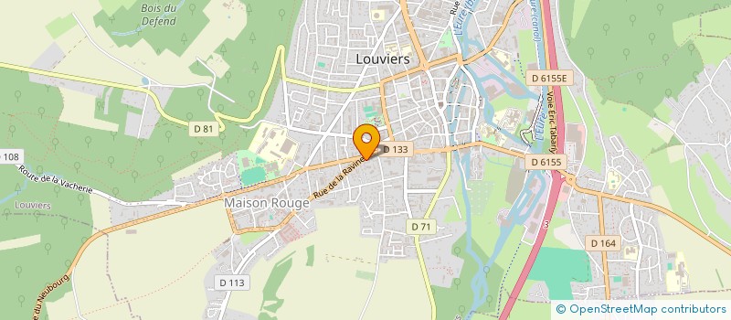 localisation de l'entreprise J3M à LOUVIERS
