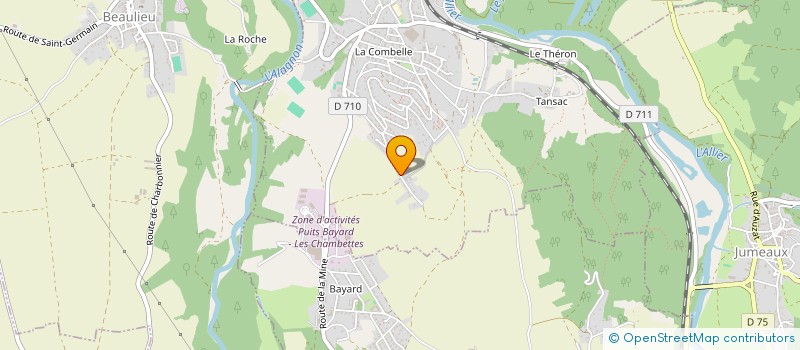 localisation de l'entreprise J3M  BRASSAC-LES-MINES