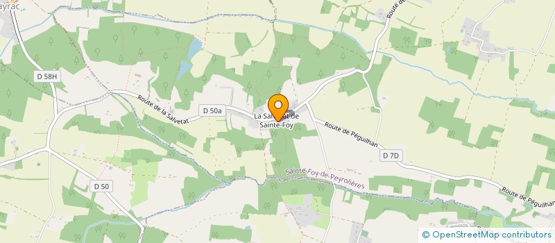 localisation de l'entreprise J3M  SAINTE-FOY-DE-PEYROLIERES