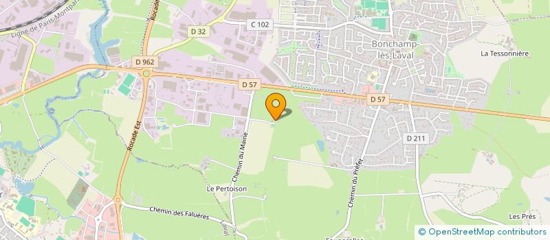 localisation de l'entreprise J3P  BONCHAMP LES LAVAL