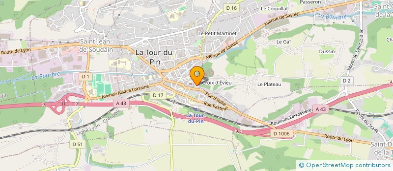 localisation de l'entreprise J3P DEVELOPPEMENT  LA TOUR-DU-PIN