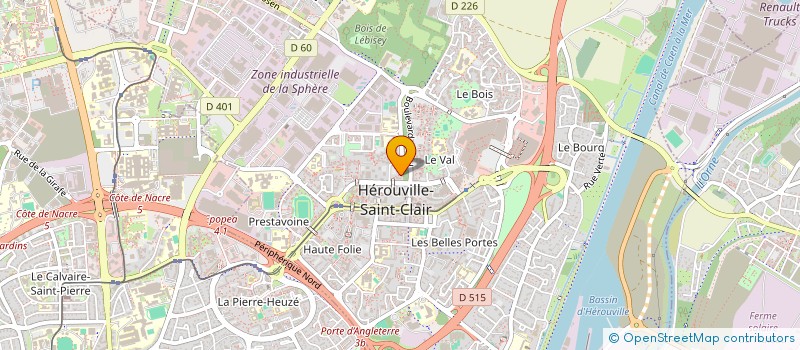 localisation de l'entreprise J4A  HEROUVILLE-SAINT-CLAIR