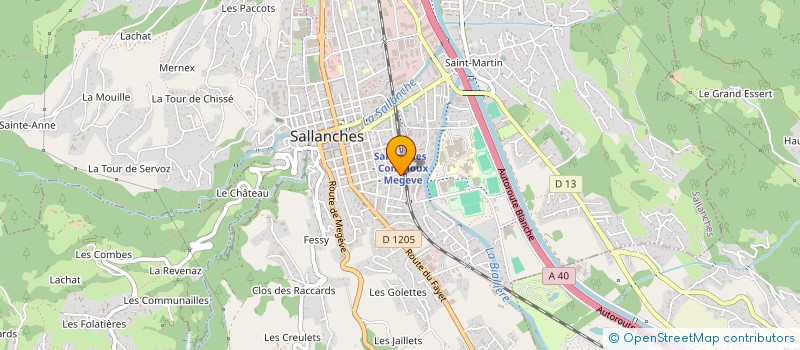 localisation de l'entreprise J4F  SALLANCHES