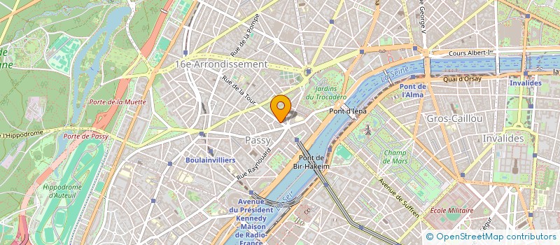 localisation de l'entreprise J4RDA  PARIS 16