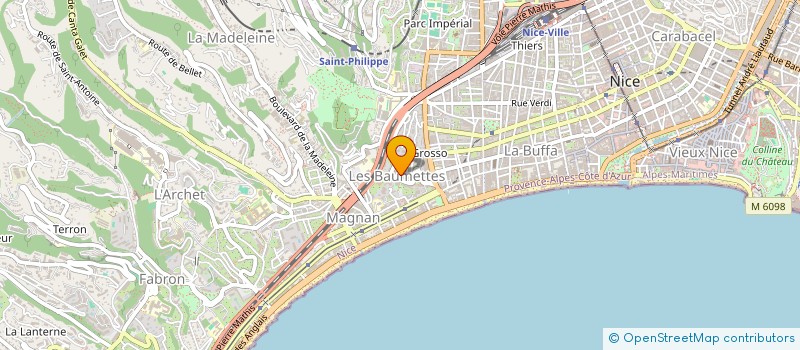 localisation de l'entreprise J4S PROD à NICE