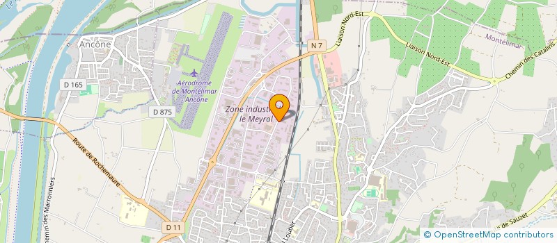 localisation de l'entreprise J65 à MONTELIMAR