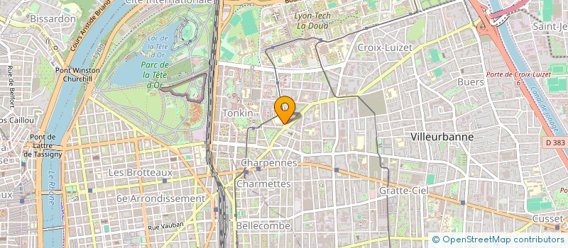 localisation de l'entreprise JA ABADA  VILLEURBANNE