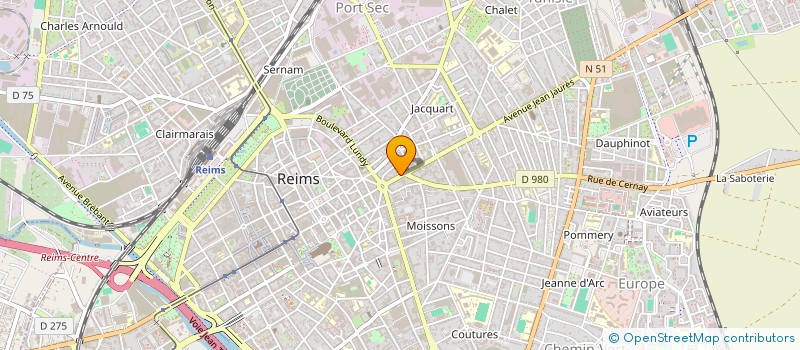localisation de l'entreprise JA AUTOMOBILE à REIMS